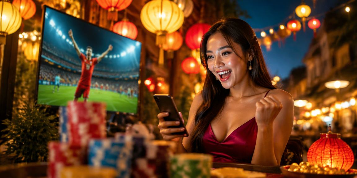 Người chơi tại chợ đêm Hà Nội truy cập nền tảng vqmm và nhận thưởng đăng ký